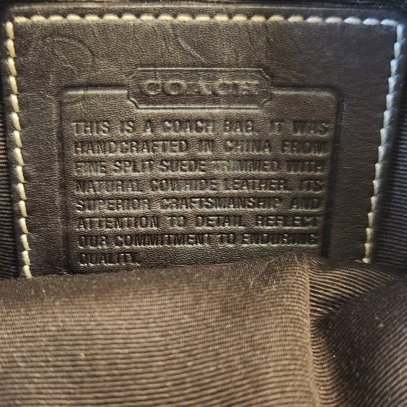 Vintage Coach Tan Suede Fringed Crossbody Bag - Picture 7 of 16